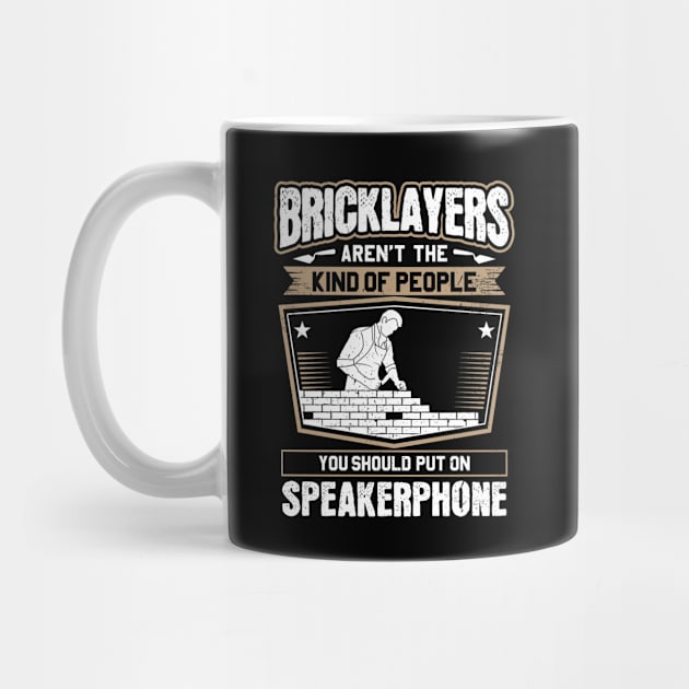 Bricklayer Mason Brickmason Blockmason by Krautshirts